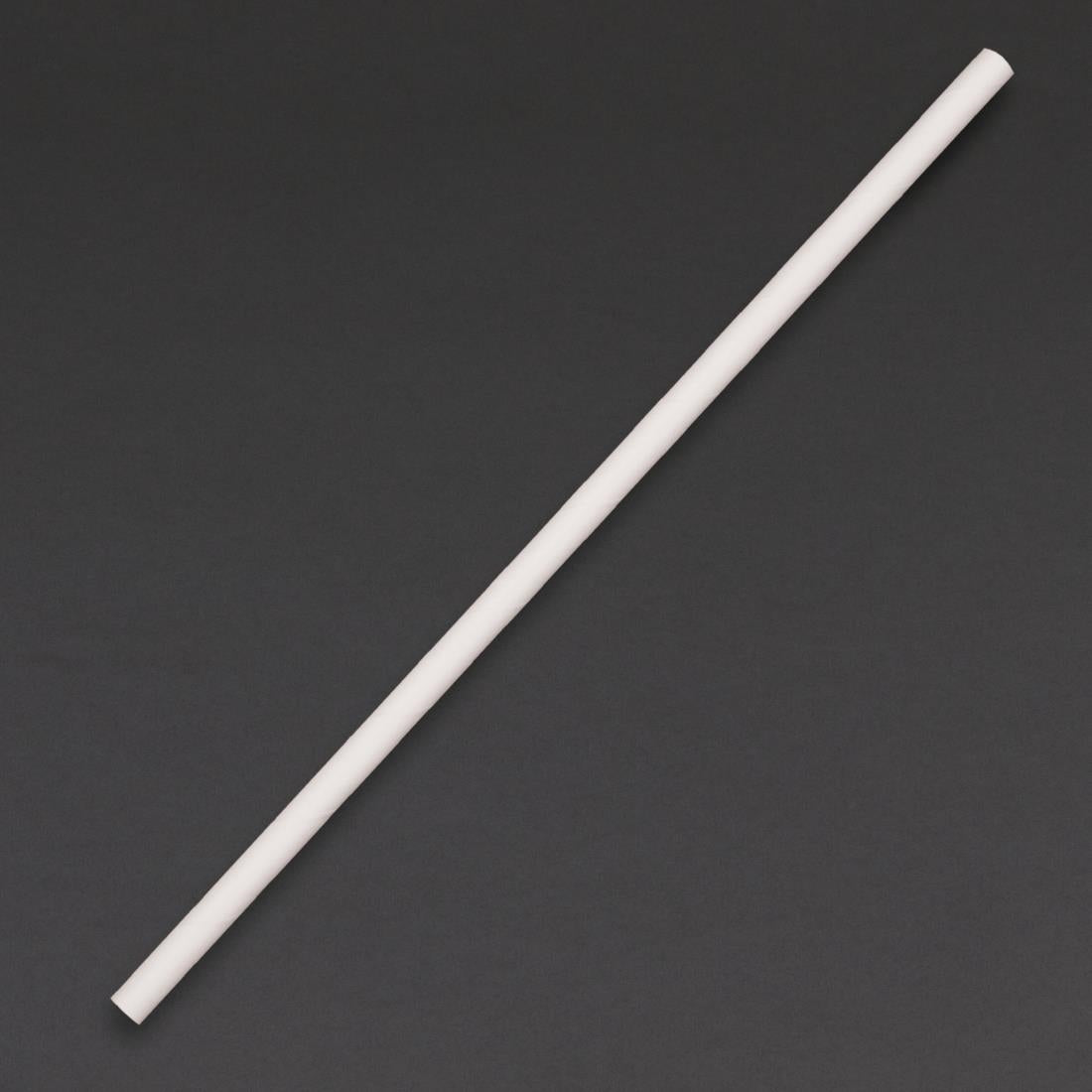 Fiesta Compostable composteerbare papieren rietjes wit (250 stuks)