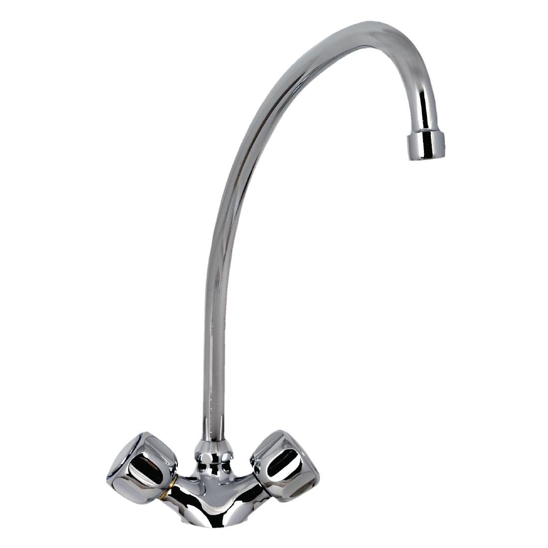 Gastro M monobloc mengkraan met draaiknoppen en kraan van 20cm