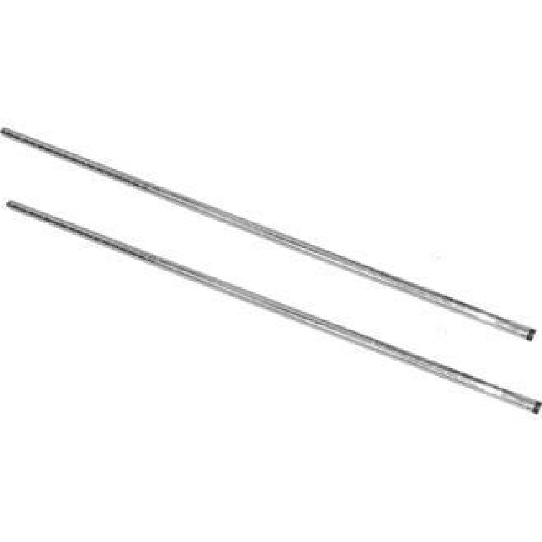 Vogue chroom staanderset voor Vogue voorraadrekken 127cm (2 stuks)