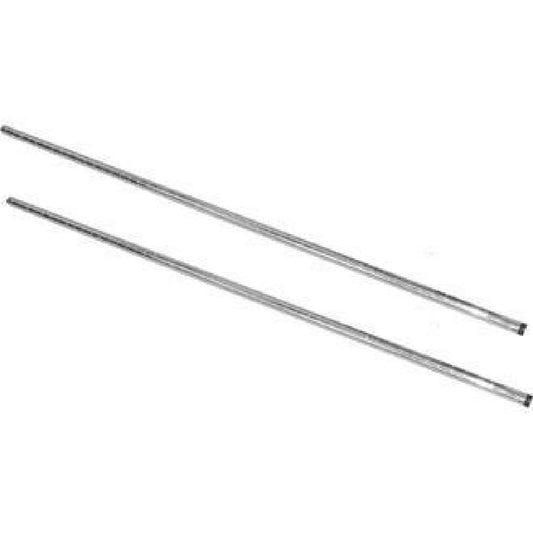 Vogue chroom staanderset voor Vogue voorraadrekken 127cm (2 stuks)