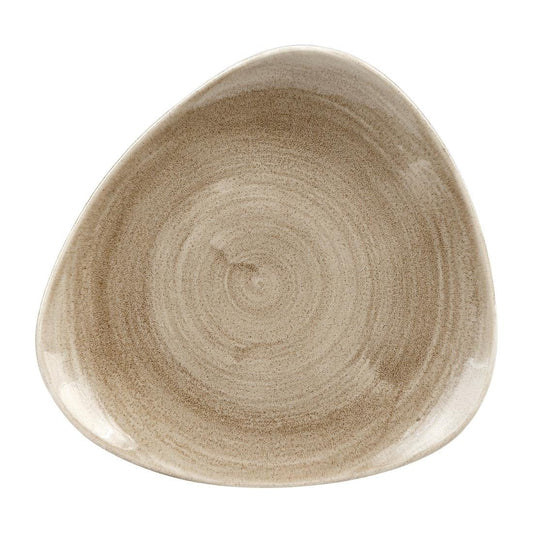 Churchill Stonecast Patina Antique Taupe Lotus Bord 22.9cm (pak van 12)