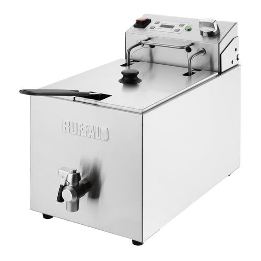 Buffalo Enkele Elektrische Friteuse Met Timer 8Ltr