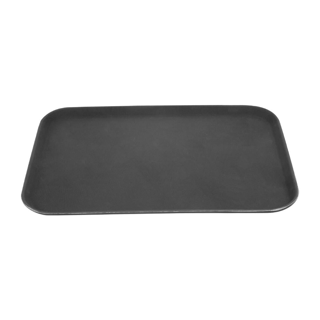 Olympia Kristallon Rechthoekige Dienblad Zwart Antislip Glasvezel 405x560mm