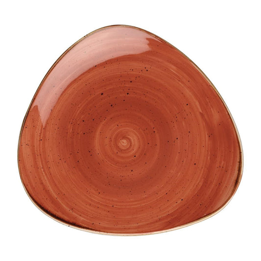 Churchill Stonecast Spiced Orange Lotus Bord (pak van 12)