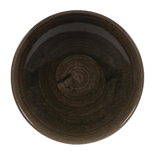 Churchill Stonecast Patina Evolve Iron Black Coupe Schalen 182mm (Pak Van 12)