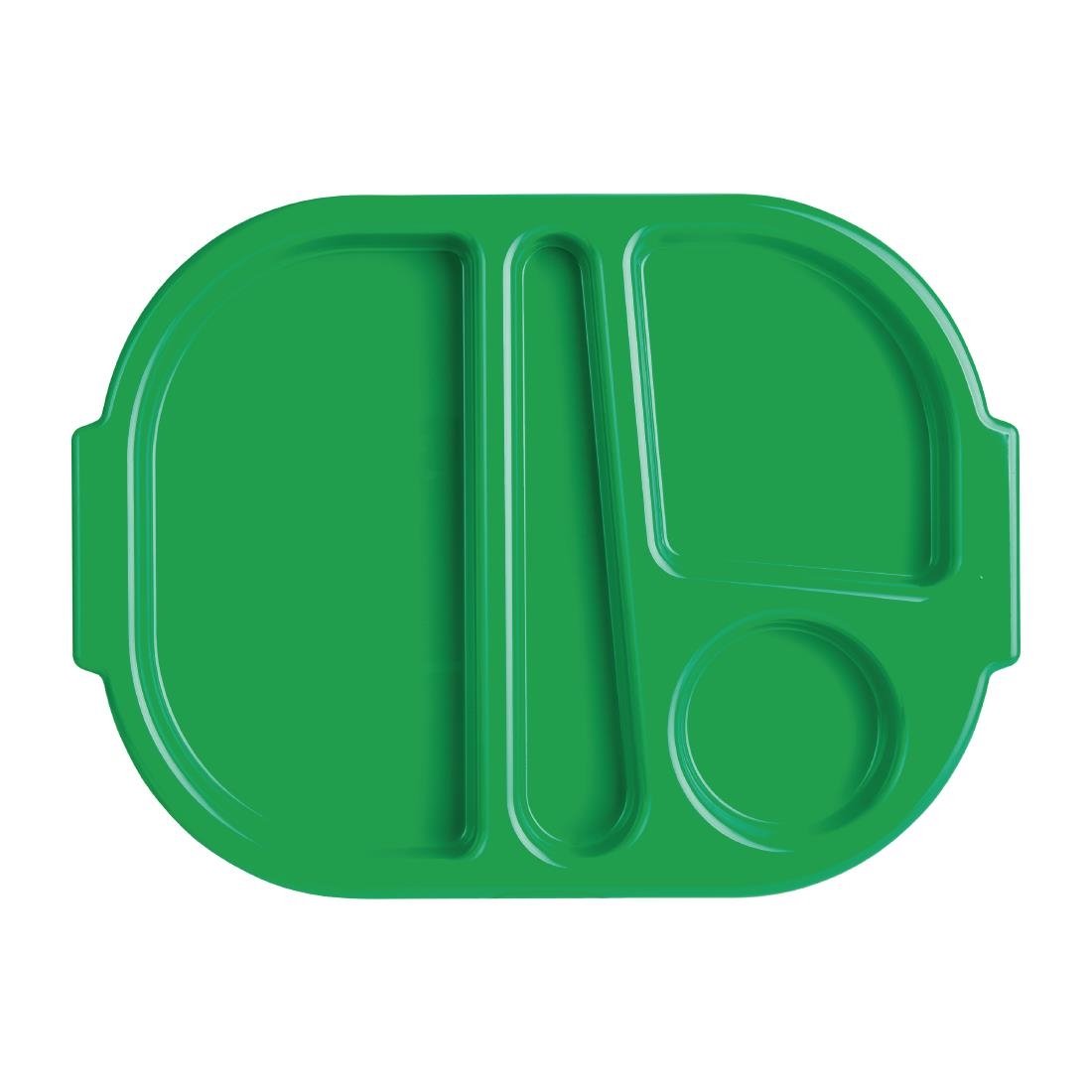 Olympia Kristallon dienbladen met vakken 37,5x27,8cm groen (10 stuks)