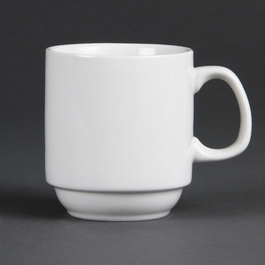 Olympia Whiteware stapelbare mok 28,4cl (12 stuks)