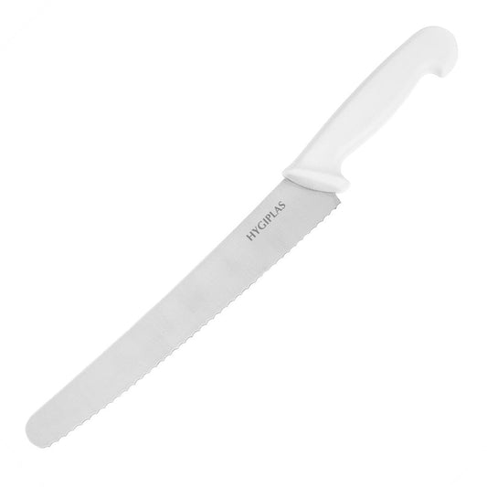 Hygiplas Gekarteld Gebakmes Wit 25.4cm
